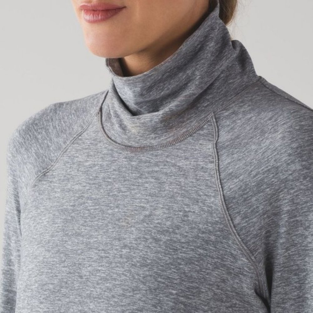 Lululemon Rulu Hill & Valley Turtleneck Heathered Slate View 4